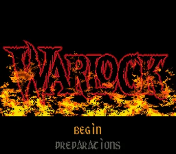 Warlock (USA) (Beta 1) screen shot title